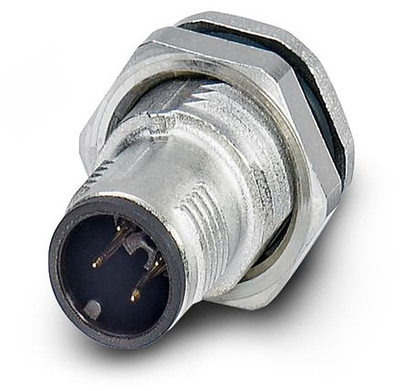 Phoenix Contact Circular Connector, 4 Contacts, Rear, M12 Connector, Plug, Male, IP67, SACC Series