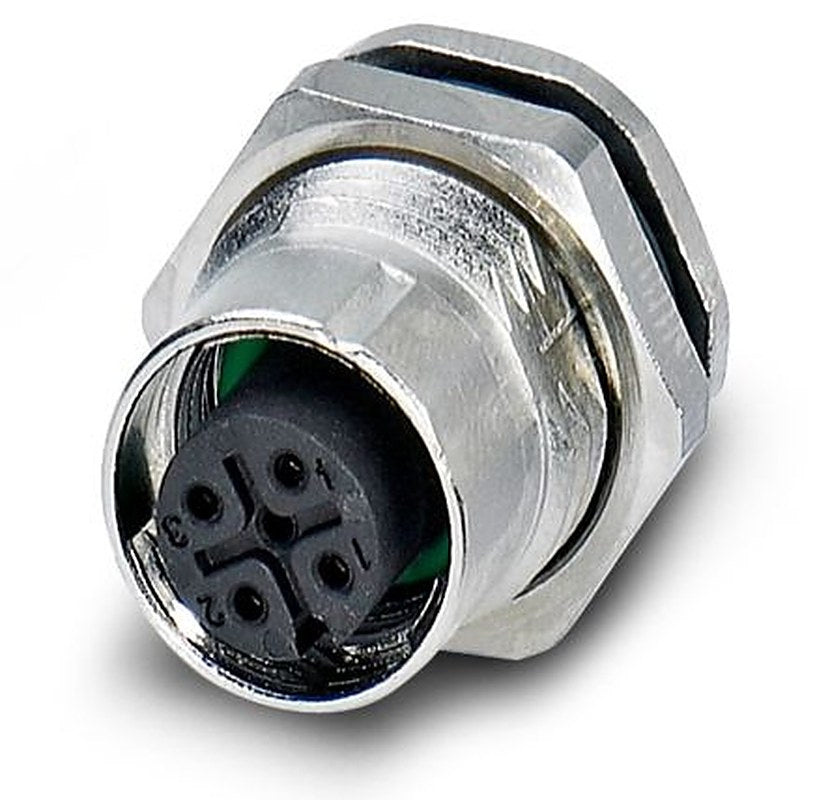 Phoenix Contact Circular Connector, 4 Contacts, Rear, M12 Connector, Socket, Female, IP67, SACC Series