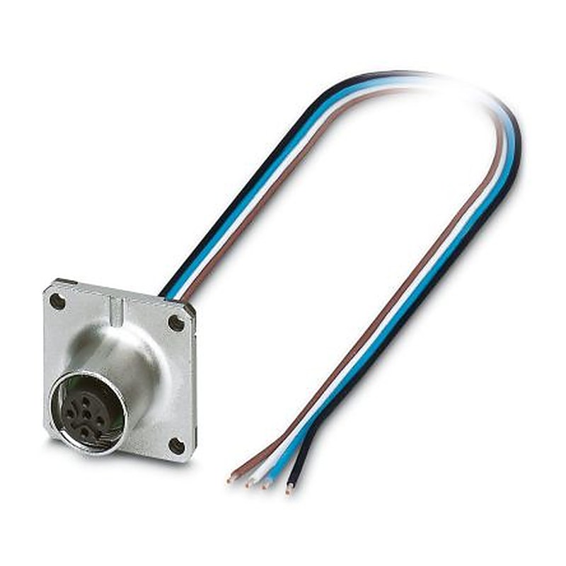 Phoenix Contact Female 4 way M12 to 4 way Free Cable End Sensor Actuator Cable, 500 mm