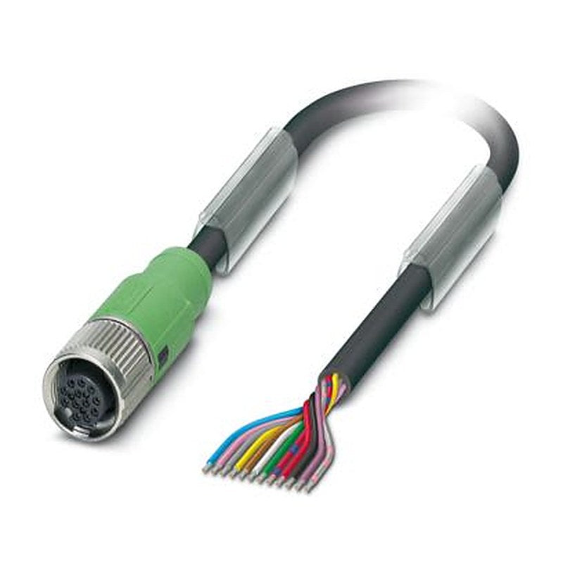 Phoenix Contact 12 way Free Cable End to Female 12 way Straight Sensor Actuator Cable, 20 m