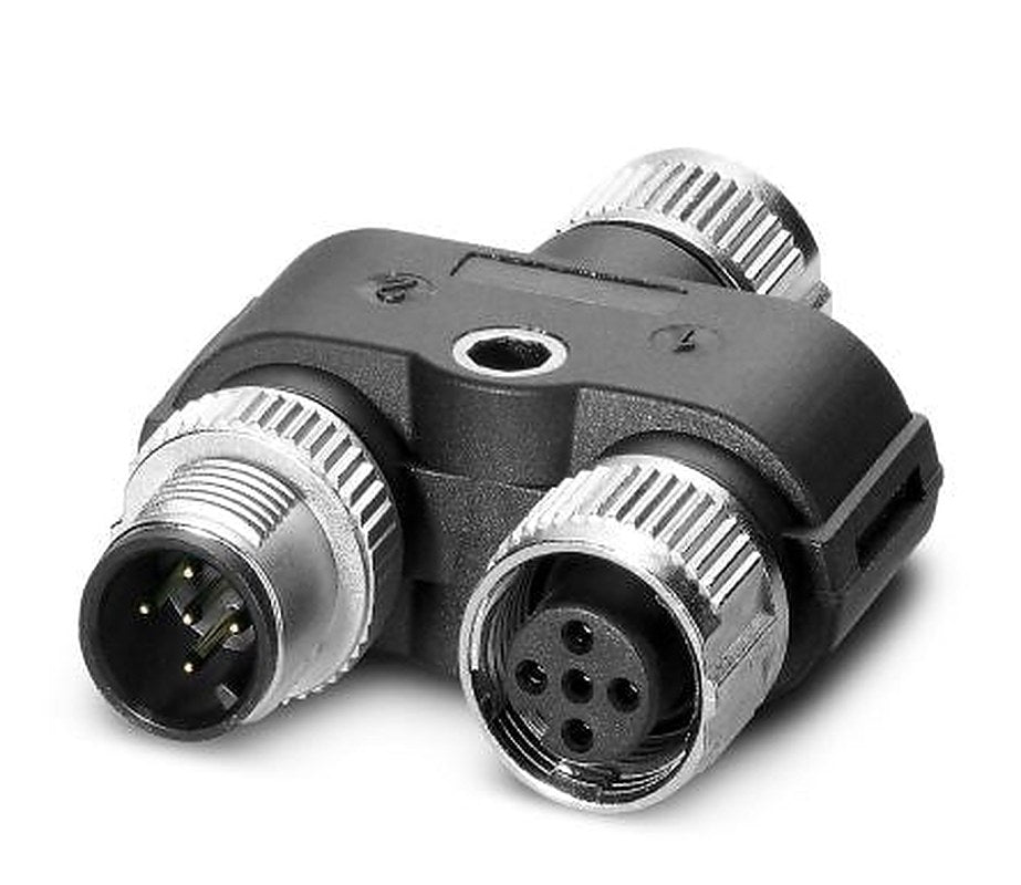 Phoenix Contact Straight Circular Connector Adapter 5 M12 Female 5 M12