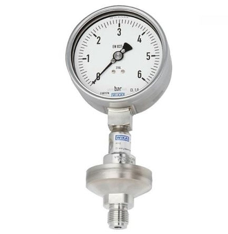WIKA G 1/2 Threaded Pressure Gauge, 100 mm, 4 bar