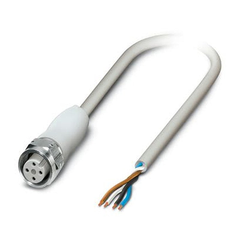 Phoenix Contact 4 way Free Cable End to Female 4 way M12, Straight Sensor Actuator Cable, 10 m