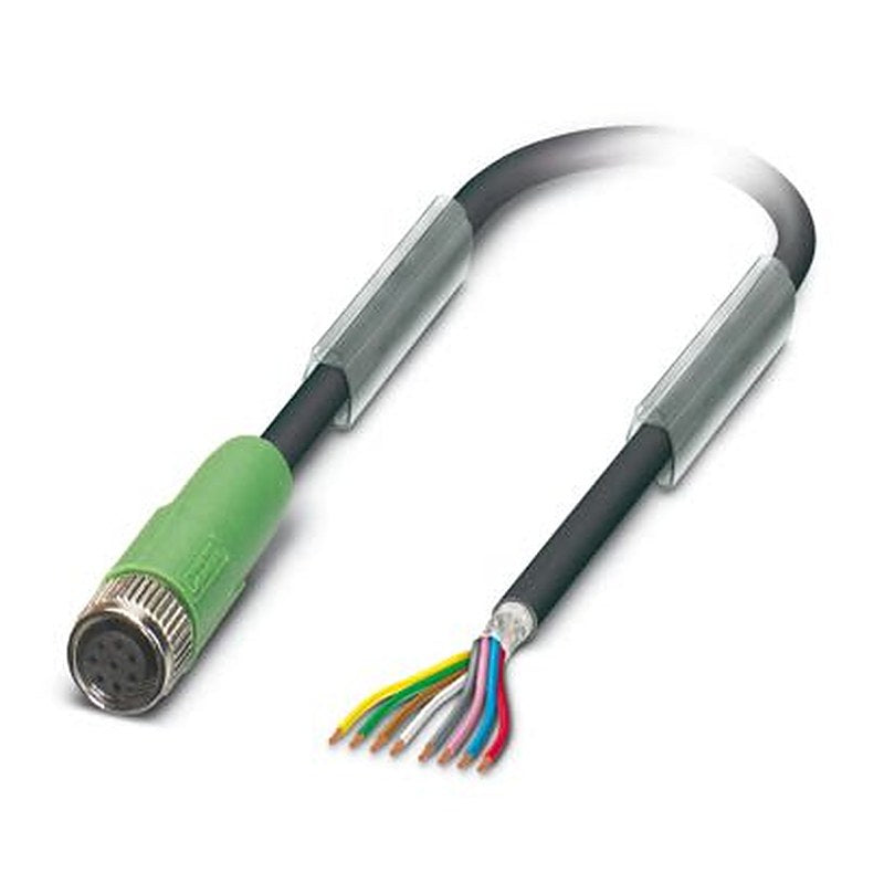 Phoenix Contact 8 way Free Cable End to Female 8 way M8, Straight Sensor Actuator Cable, 30 m