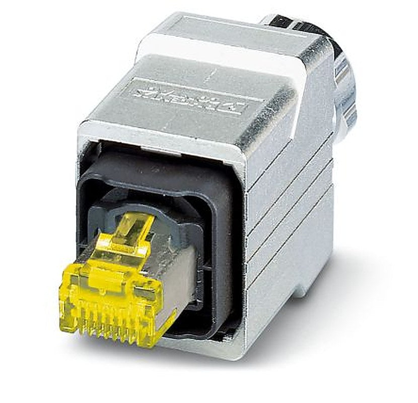 Phoenix Contact VS-PPC-C1-RJ45-MNNA-8I10G Series RJ45 Connector Male, Cable, Cat6a Shielded Straight 1 Port 8 Way