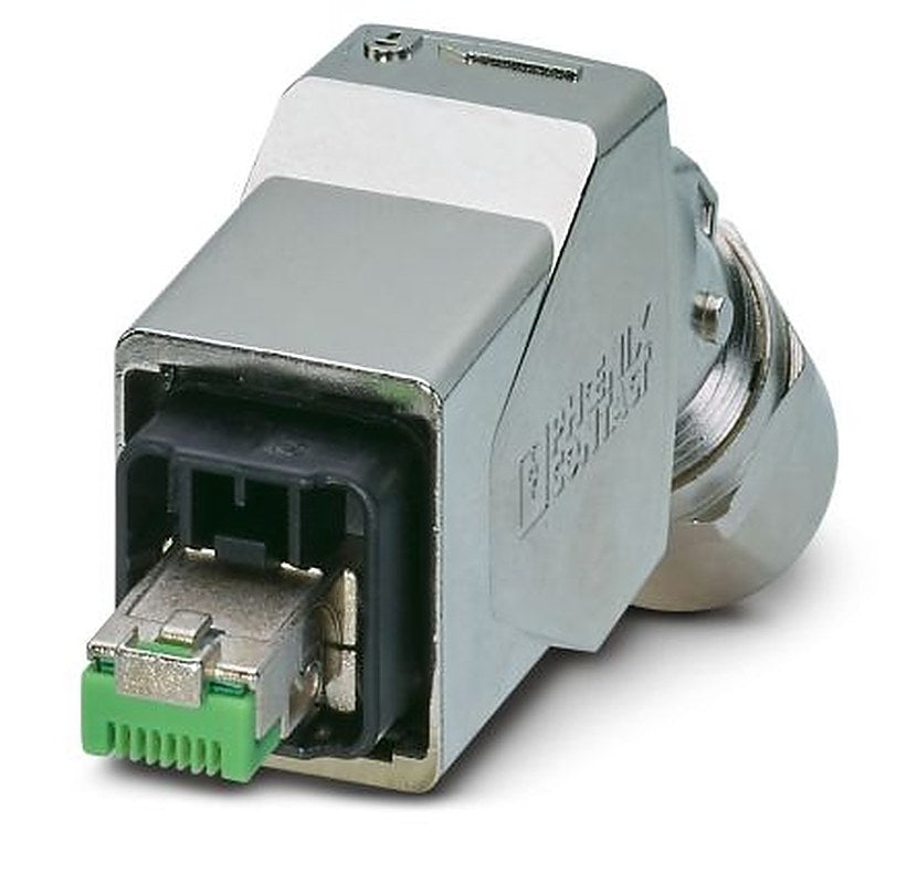 Phoenix Contact CUC-V14-C1ZNI-B/R4E8 Series RJ45 Connector Male, Cable, Cat5 Shielded Right Angle 1 Port 8 Way