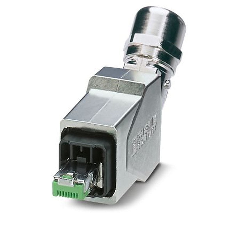 Phoenix Contact CUC-V14-C1ZNI-T/R4P8 Series RJ45 Connector Male, Cable, Cat5 Shielded Right Angle 1 Port 8 Way