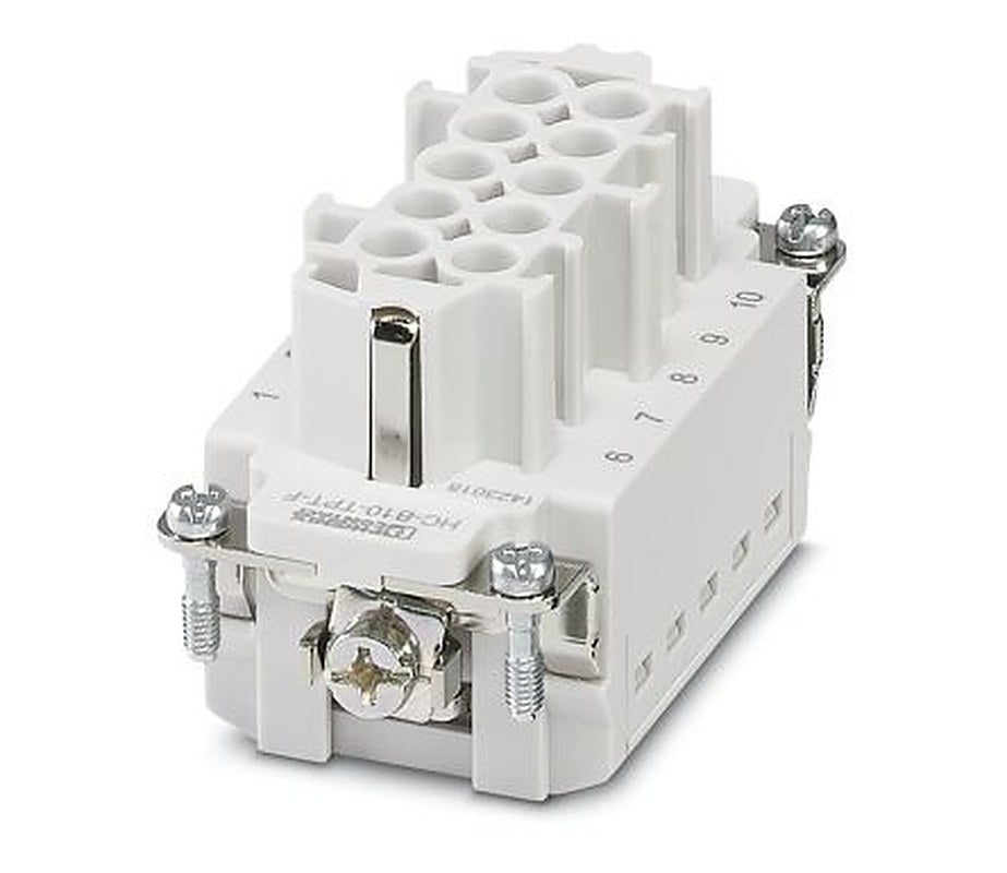 Phoenix Contact Heavy Duty Power Connector Insert, 16A, HC Series Female, 10 Contacts