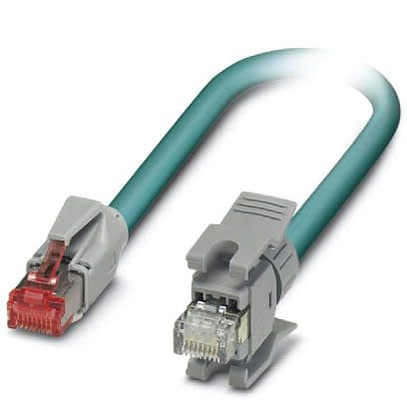 Phoenix Contact VS, 1 m Cat5 Ethernet Cable, Blue, Shielded 8 Screened Polyurethane Sheath
