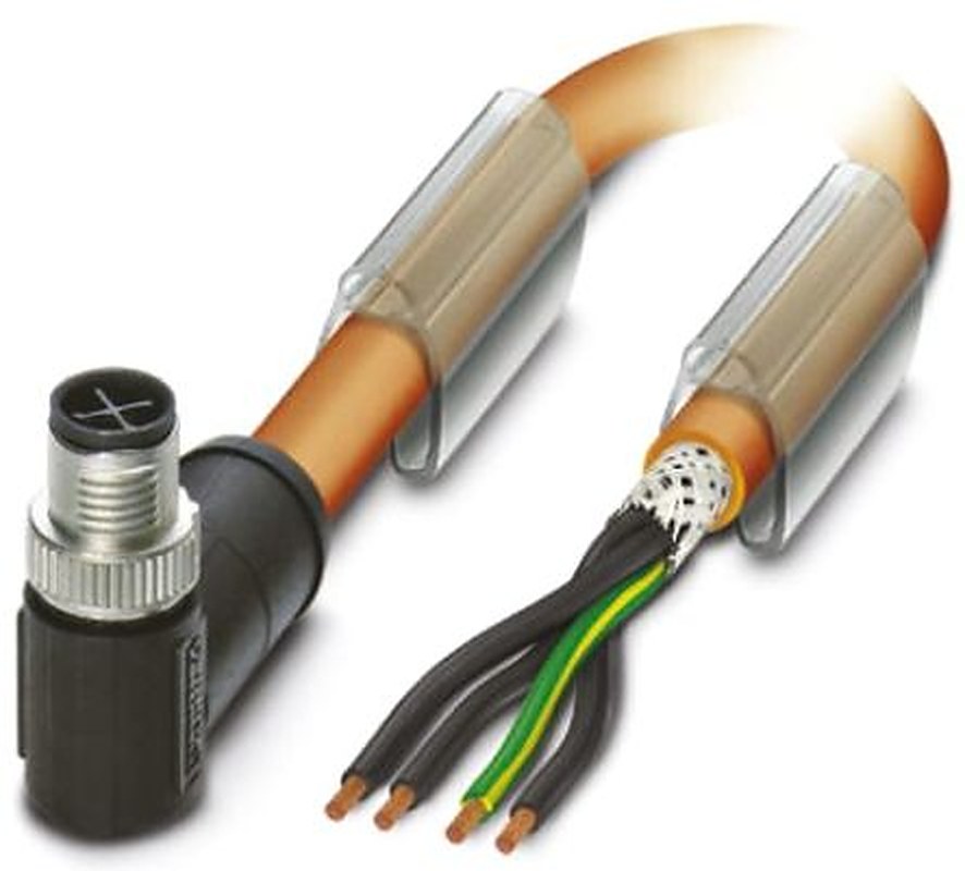 Phoenix Contact Male 4 way M12 to 4 way Unterminated Sensor Actuator Cable, 1.5 m