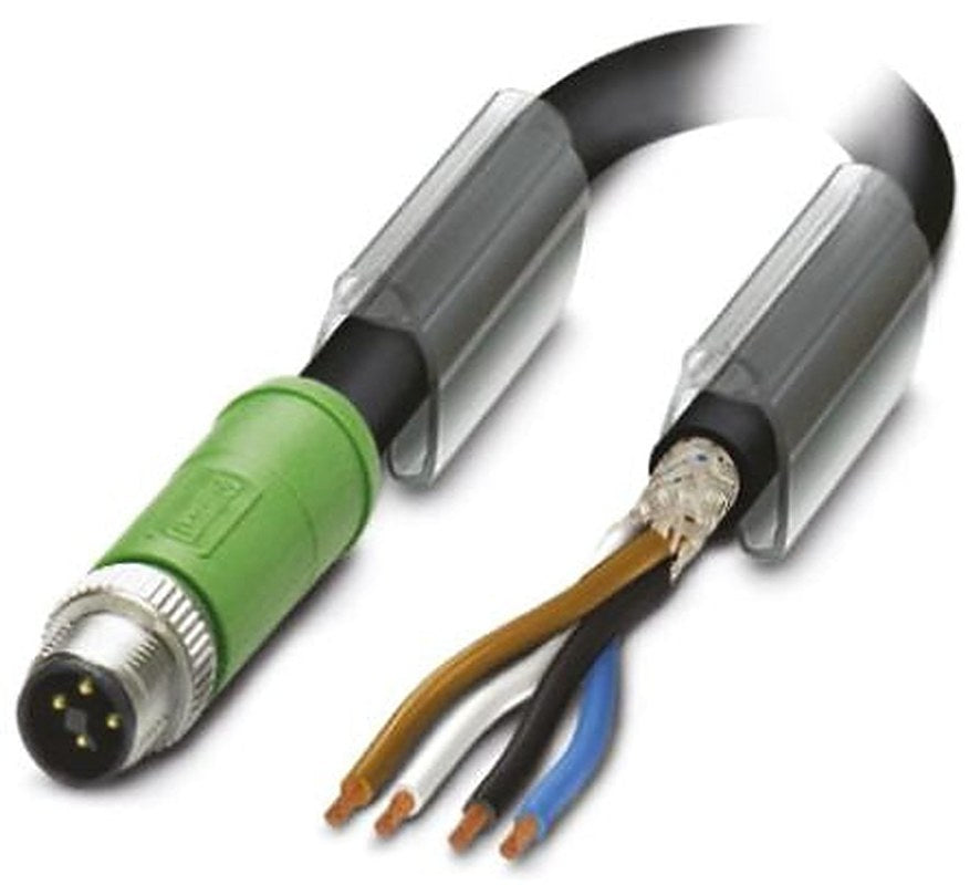 Phoenix Contact Male 4 way Straight to 4 way Unterminated Sensor Actuator Cable, 1.5 m