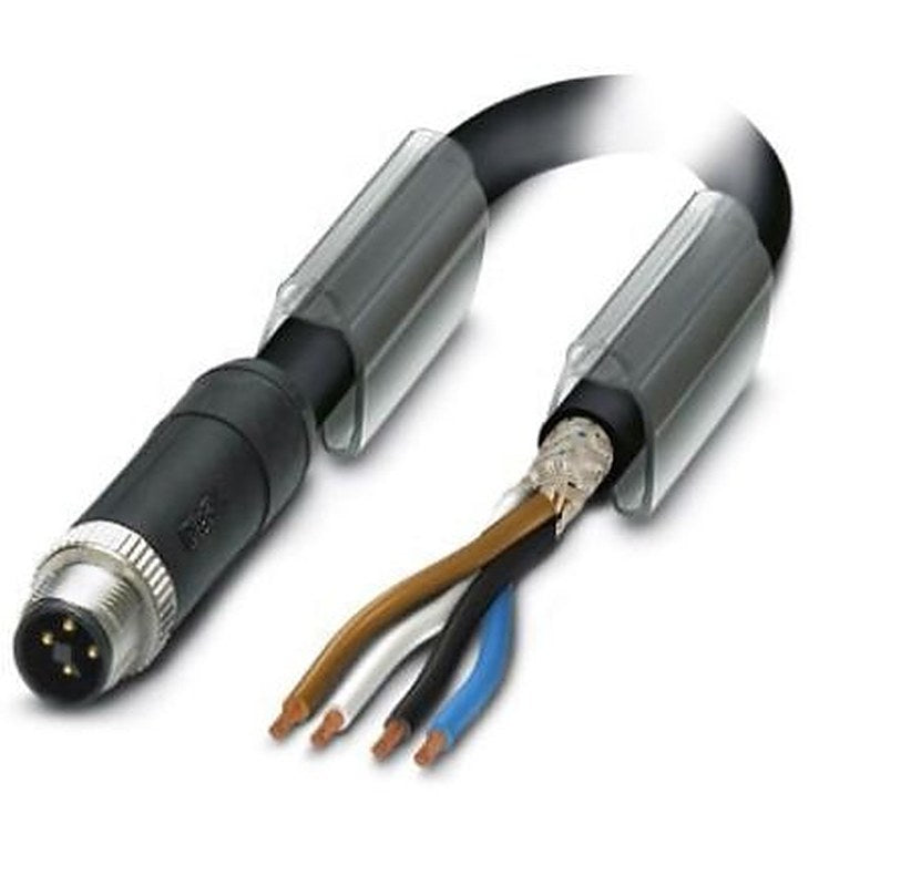 Phoenix Contact Male 4 way M12, Straight to Straight Socket M8 Sensor Actuator Cable, 10 m