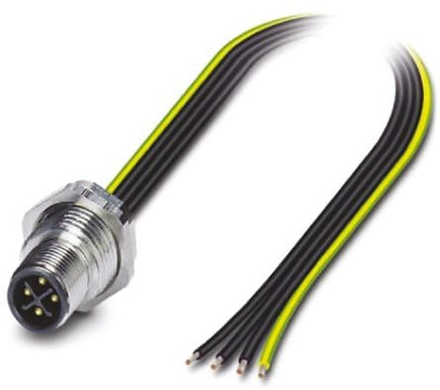 Phoenix Contact Male 4 way Straight to 4 way Unterminated Sensor Actuator Cable, 0.5 m