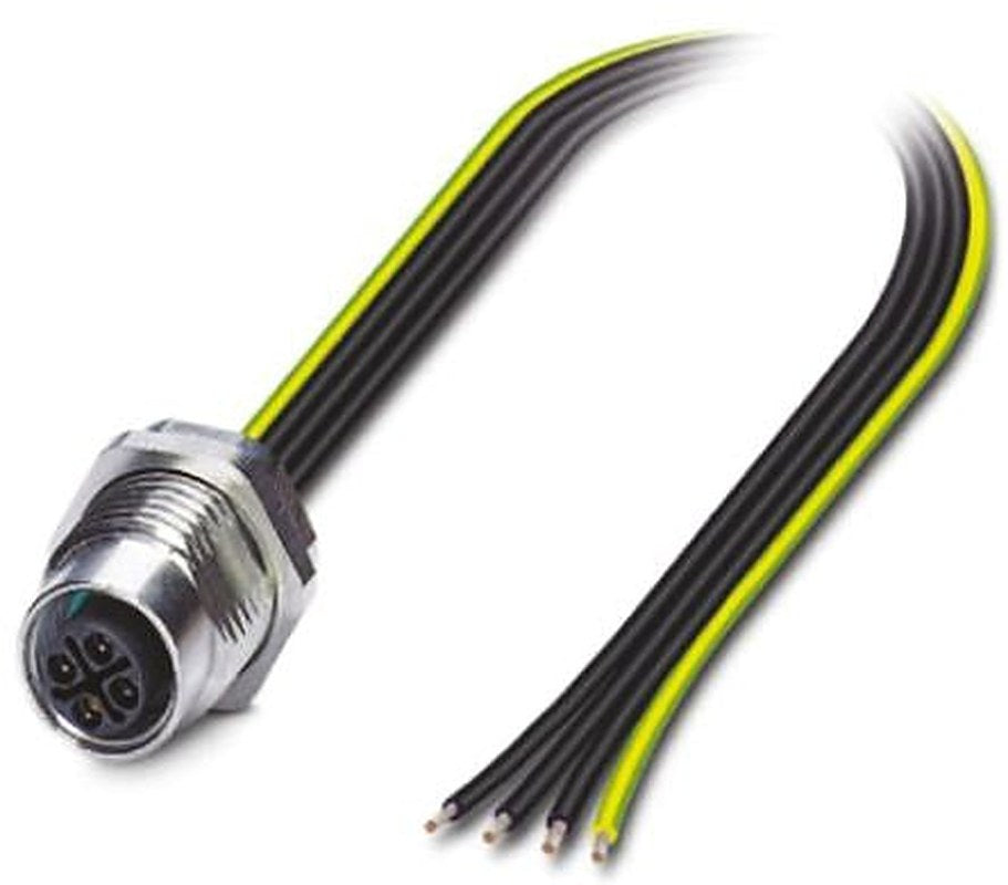Phoenix Contact Female 4 way Straight to 4 way Unterminated Sensor Actuator Cable, 0.5 m