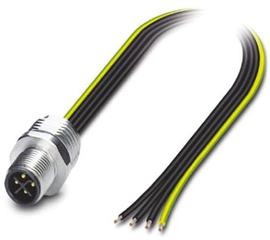 Phoenix Contact Male 4 way Straight to 4 way Unterminated Sensor Actuator Cable, 0.5 m