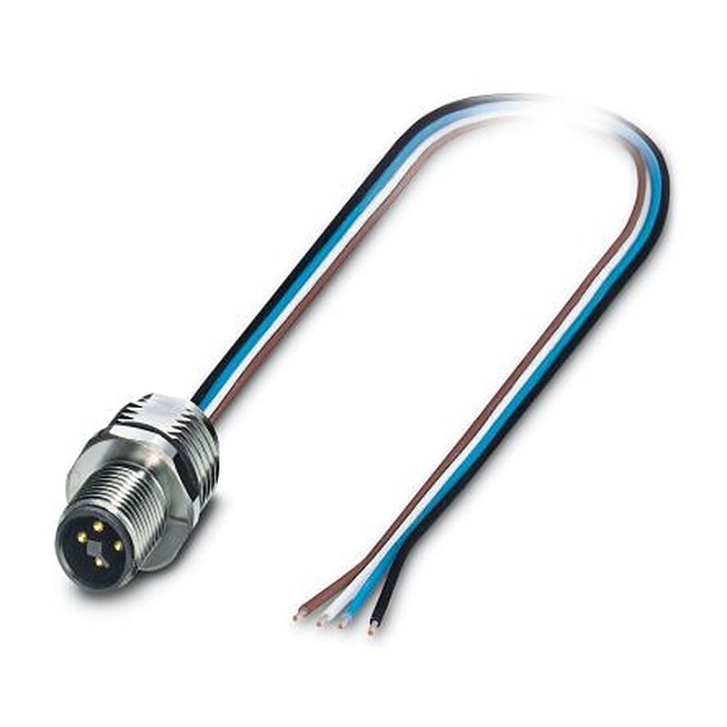Phoenix Contact Male 4 way Straight to 4 way Unterminated Sensor Actuator Cable, 0.5 m