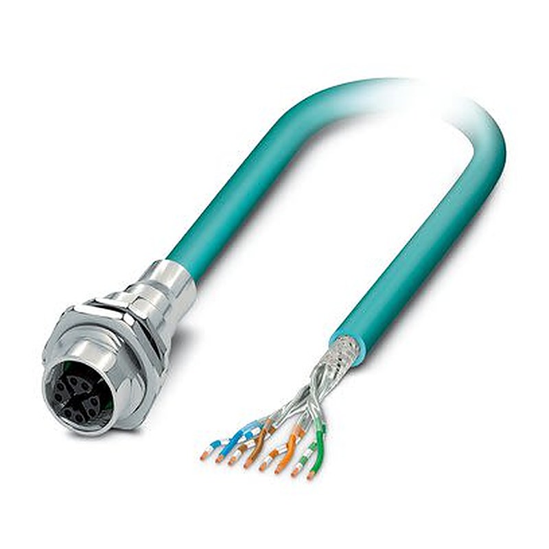 Phoenix Contact Connector, 8 Contacts, Rear, M12 Connector, Socket, Female, IP67