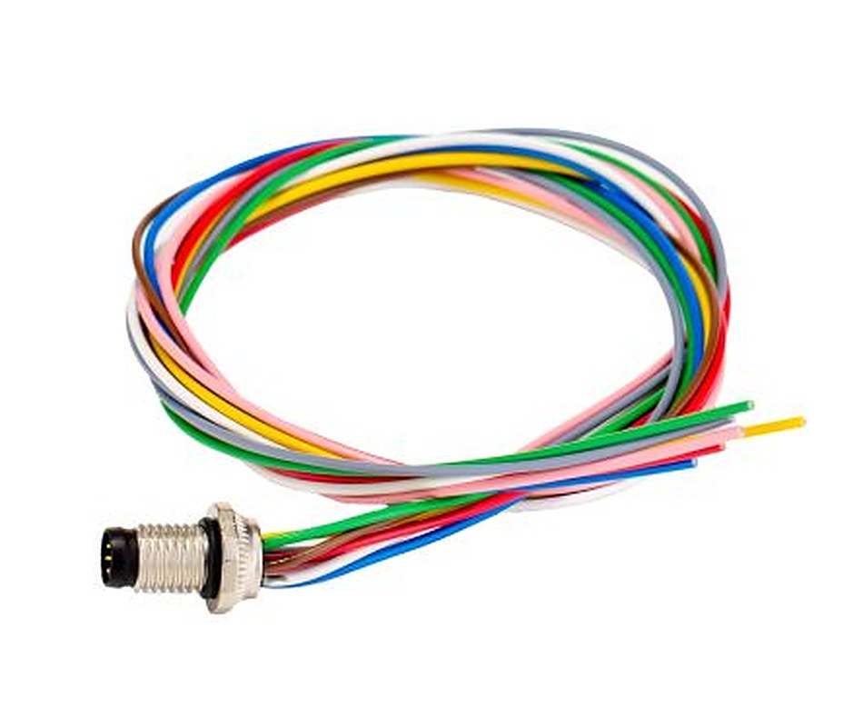 Phoenix Contact Male 8 way M8 to 8 way Free Cable End Sensor Actuator Cable, 500 mm