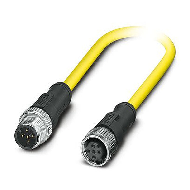 Phoenix Contact Male 5 way M12, M12, Straight, Straight to Female 5 way M12, M12, Straight, Straight Actuator/Sensor