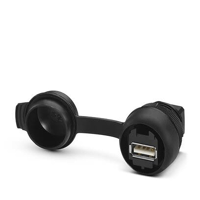 Phoenix Contact Horizontal, Panel Female Type USB Type A IP65 USB Connector USB 3.0