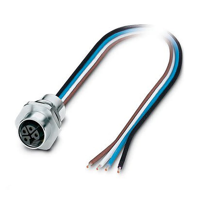 Phoenix Contact Circular Connector, 4 Contacts, Front, Front, M12 Connector, Socket, Female, IP65, IP67, SACC Series