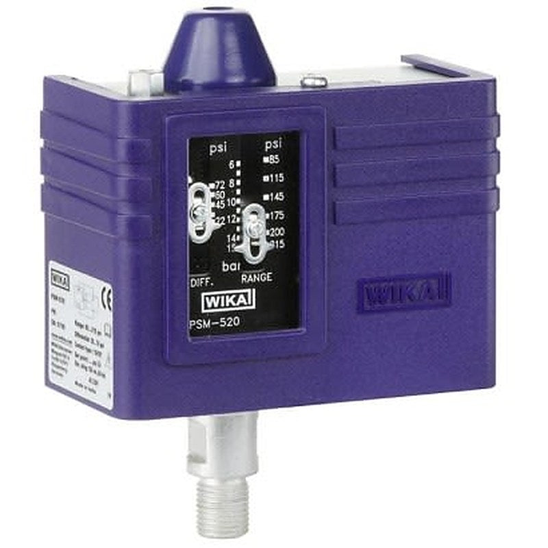 WIKA PSM-520 Series Pressure Switch -400 mbar 7 bar