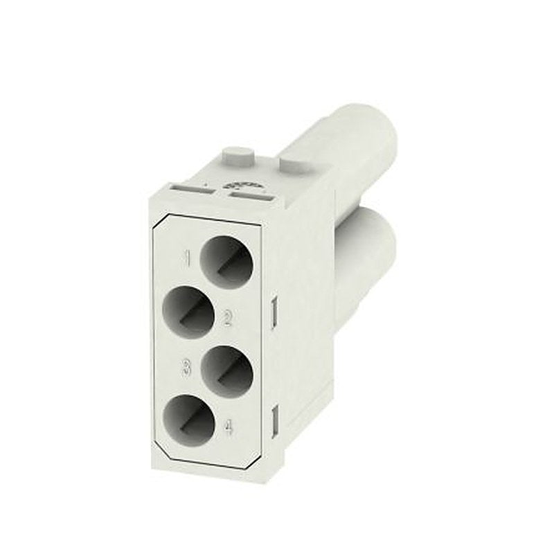 Weidmüller Heavy Duty Power Connector Insert, 40A, ModuPlug Series Male, 4 Contacts