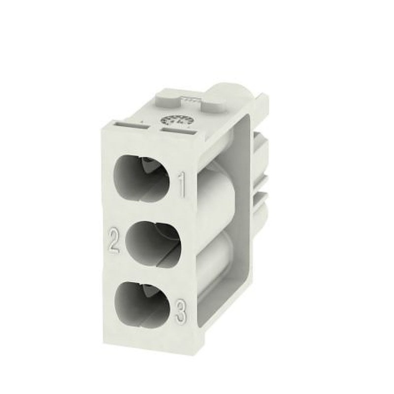 Weidmüller Heavy Duty Power Connector Insert, 40A, ModuPlug Series Female, 3 Contacts