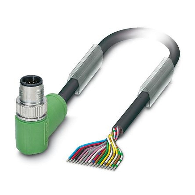 Phoenix Contact Male 17 way M12 to 17 way Unterminated Sensor Actuator Cable, 3 m