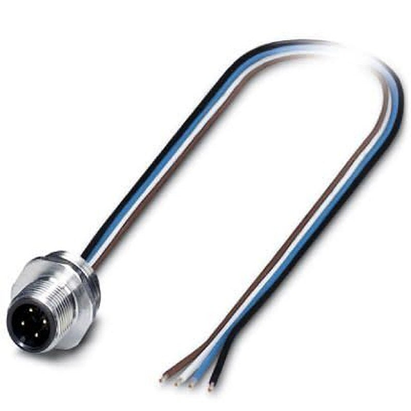 Phoenix Contact Male 4 way M12 to Sensor Actuator Cable, 500 mm