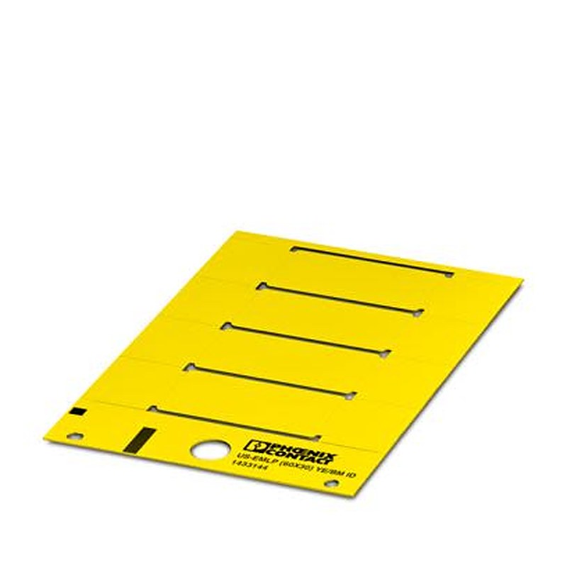 Phoenix Contact Label, 0.55 mm Length, 29.8 mm Height 1433144 Yellow
