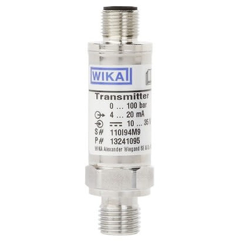 WIKA M11 Series Pressure Sensor, 2-Wire, 4 to 20 mA Output 0 bar 40 bar, Gauge Reading
