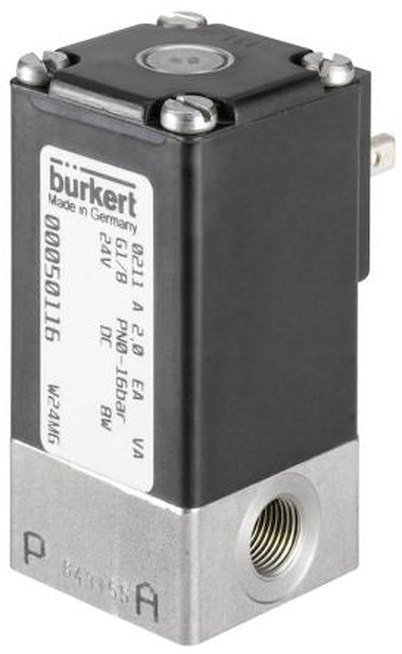 Burkert Solenoid Valve 143492, 2 Port, NO, 230V ac