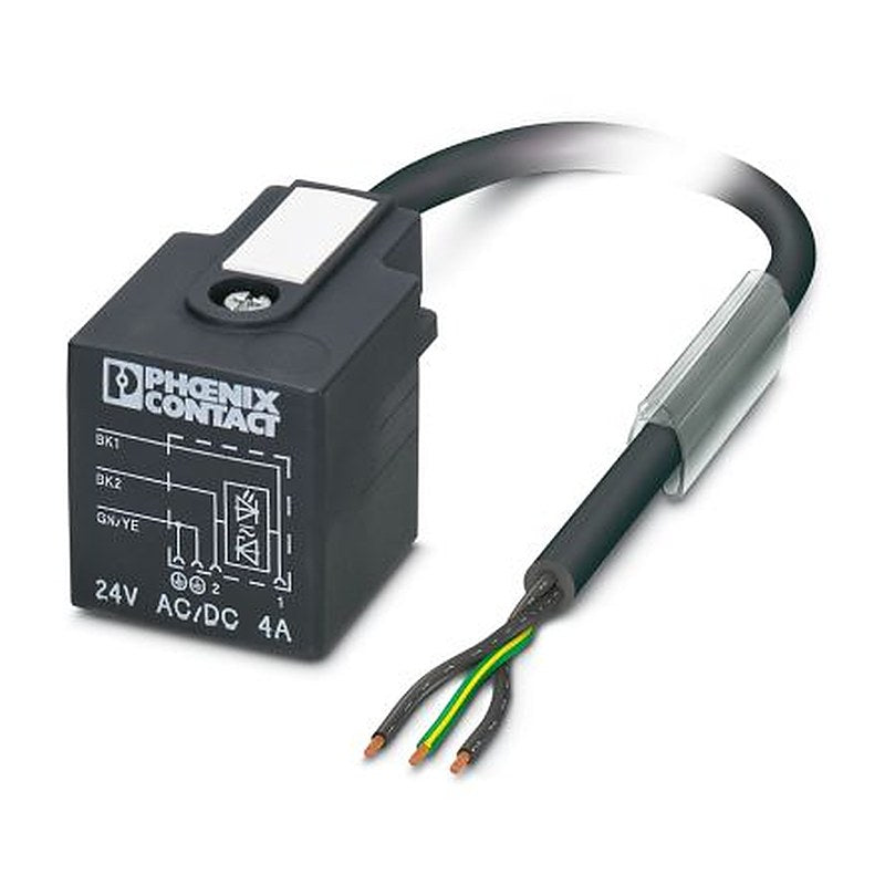 Phoenix Contact Female 3 way Straight to 3 way Unterminated Sensor Actuator Cable, 1.5 m