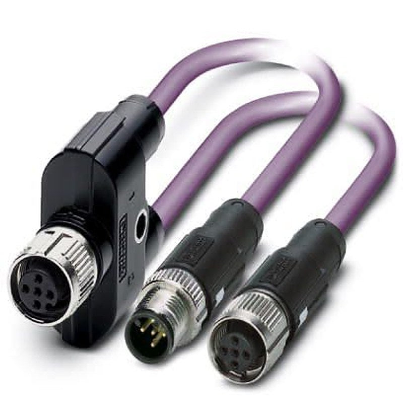 Phoenix Contact Female 5 way M12, Straight to Female 5 way M12, Straight Bus Cable, 5 m