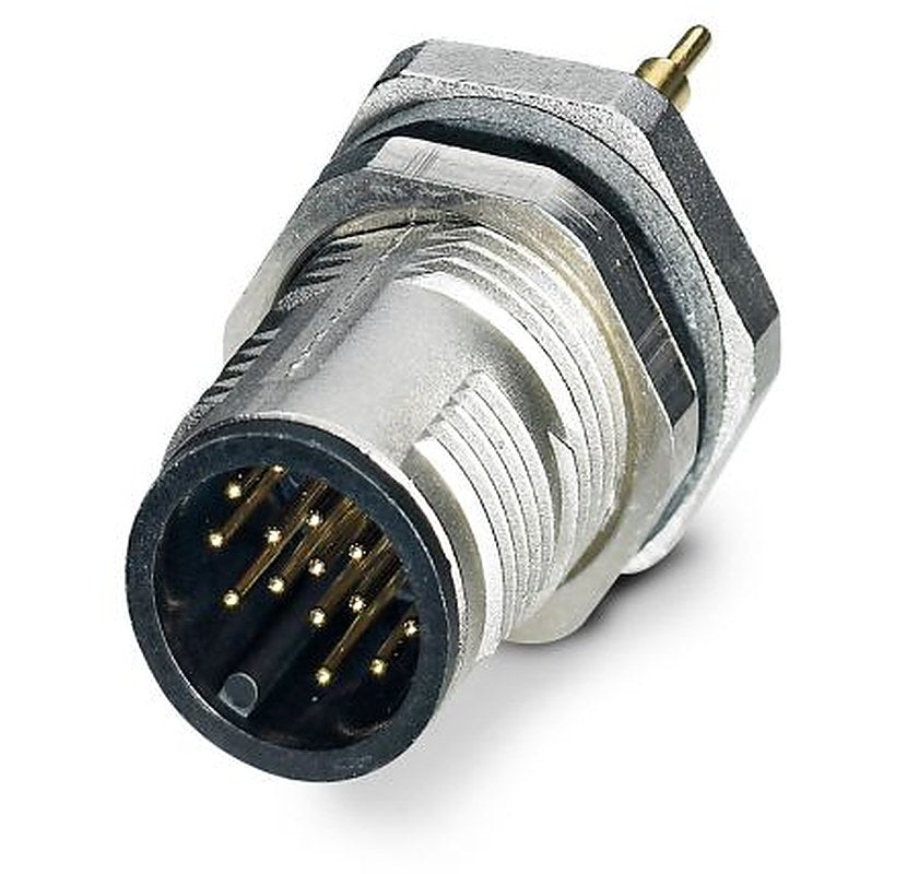 Phoenix Contact Circular Connector, 17 Contacts, Rear, M12 Connector, Plug, Male, IP67