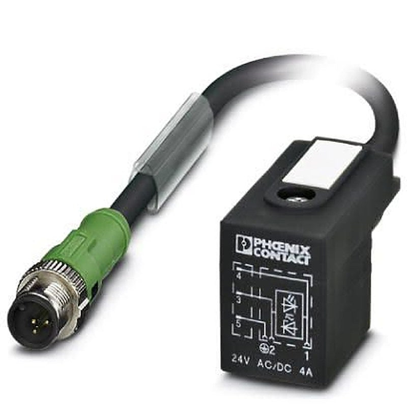 Phoenix Contact Male 3 way M12, Straight to Valve Connector BI (11 mm) Sensor Actuator Cable, 1 m
