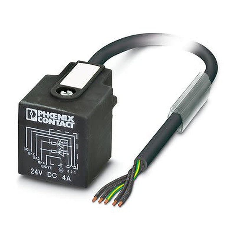 Phoenix Contact 5 way Free Cable End to Straight, Valve Connector Sensor Actuator Cable, 10 m
