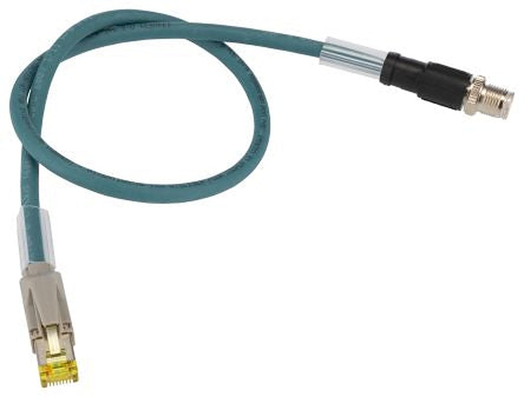 Phoenix Contact NBC, 500 mm Cat6a Ethernet Cable, Blue, Shielded 8 Screened Polyurethane Sheath