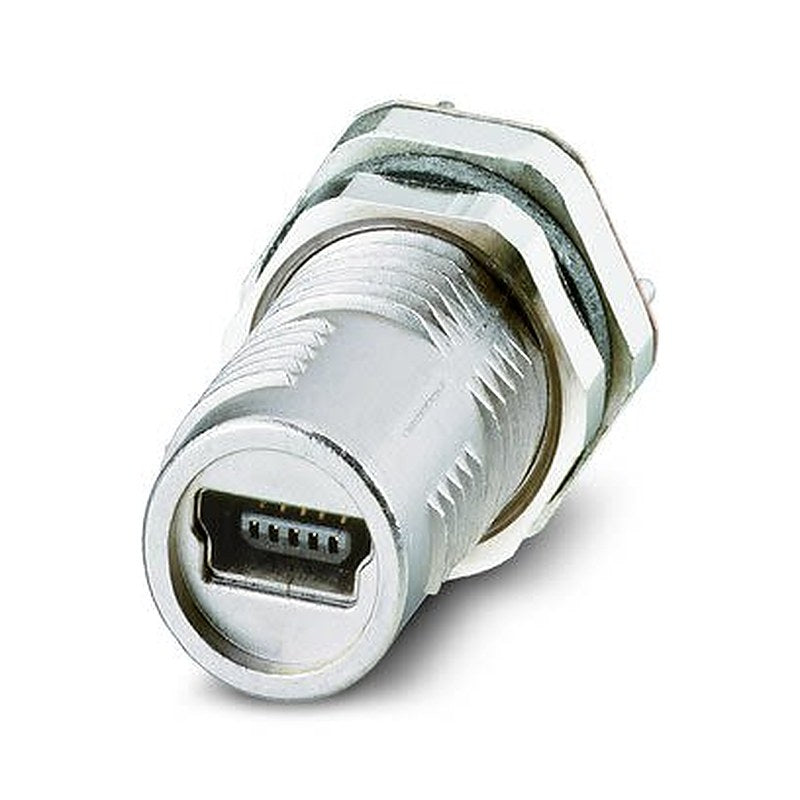 Phoenix Contact Connector, 4 Contacts, Front, M12 Connector, Socket, Female, IP67, VS-EC-MSDB SH SCO Series