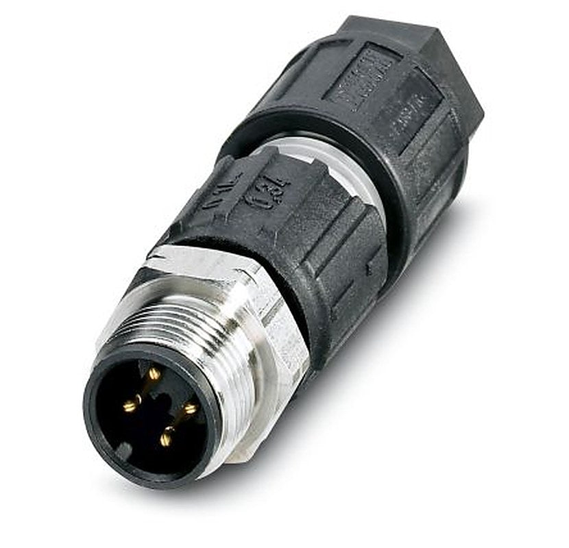 Phoenix Contact Circular Connector, 4 Contacts, Cable, M12 Connector, Plug, Male, IP67, SACC Series
