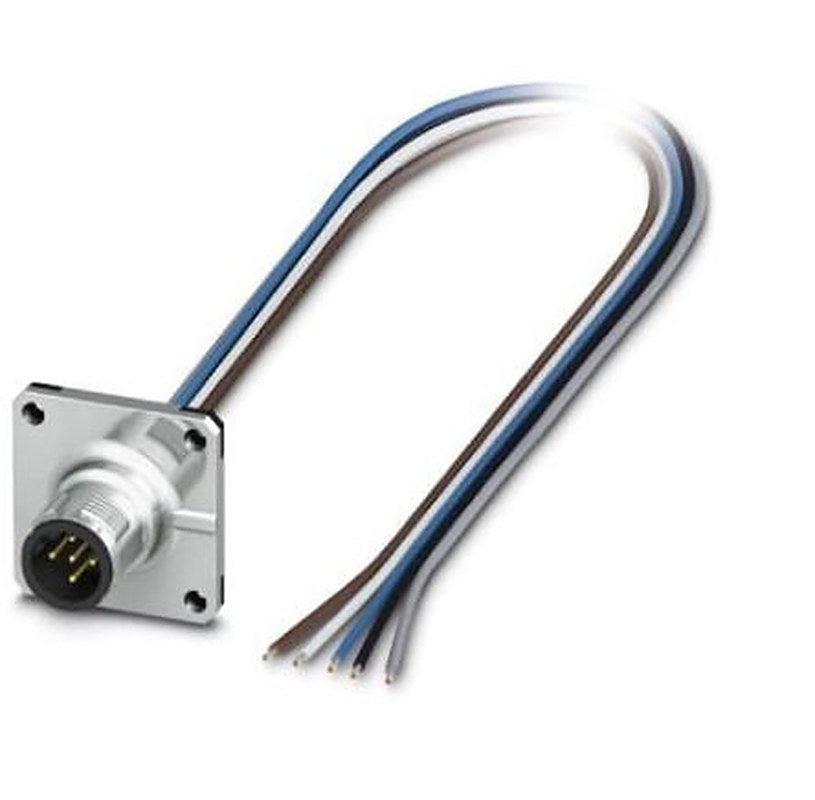 Phoenix Contact Male 4 way M12, Straight to Sensor Actuator Cable, 500 mm