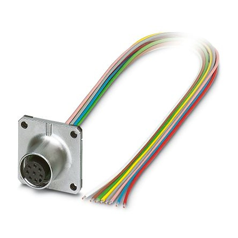 Phoenix Contact Female 8 way M12 to Sensor Actuator Cable, 500 mm