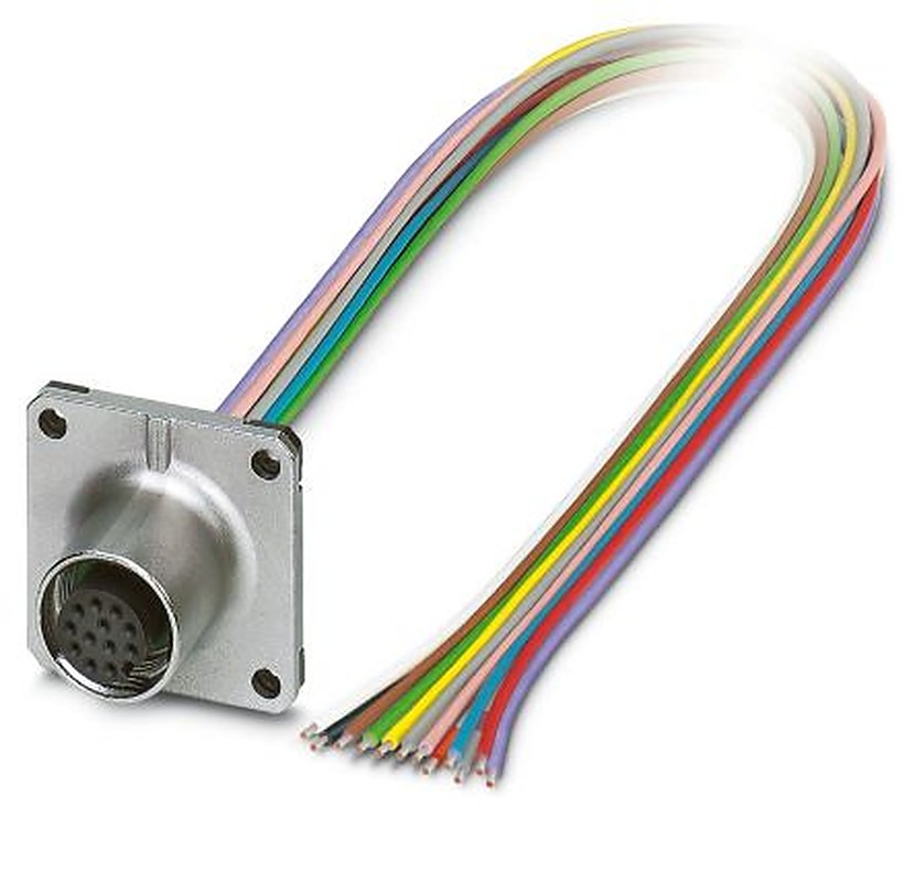 Phoenix Contact Circular Connector, 12 Contacts, Front, M12 Connector, Socket, Female, IP67, SACC Series