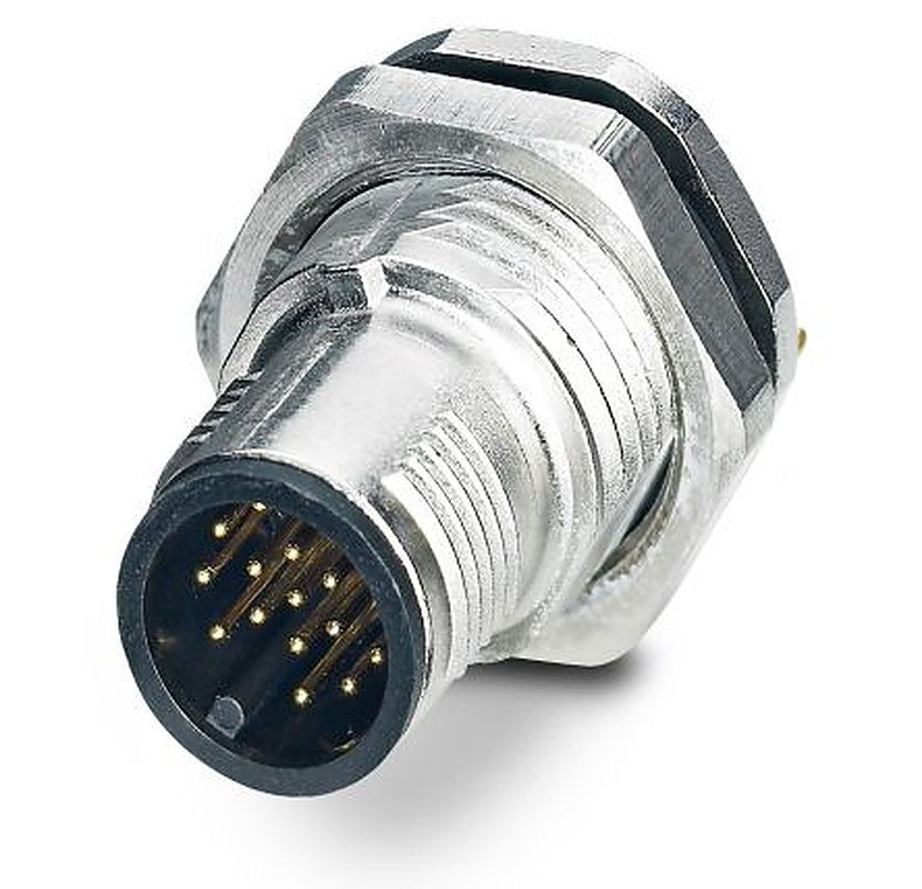 Phoenix Contact Circular Connector, 17 Contacts, Rear, M12 Connector, Plug, Male, IP65, IP67