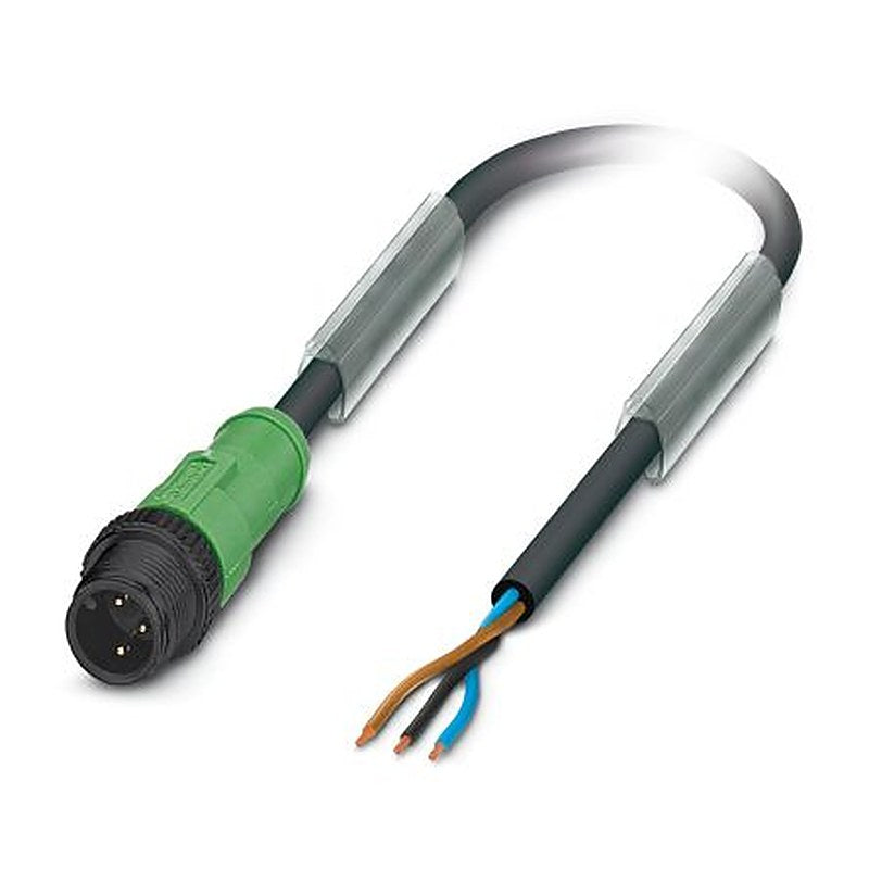 Phoenix Contact Male 3 way M12 to 3 way Unterminated Sensor Actuator Cable, 10 m