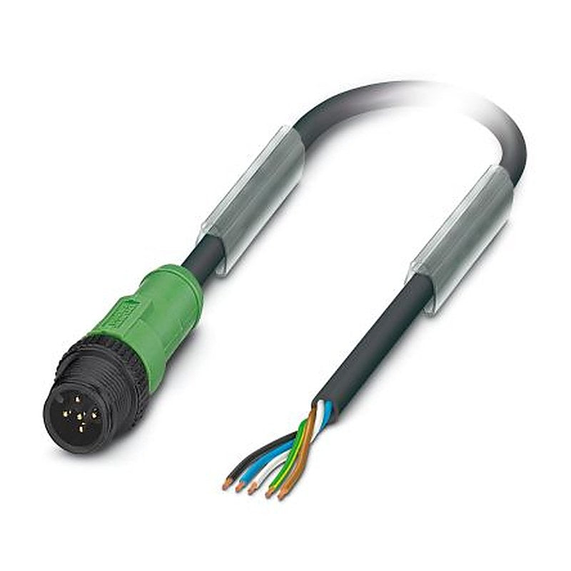 Phoenix Contact Male 5 way M12 to 4 way M12 Sensor Actuator Cable, 1.5 m