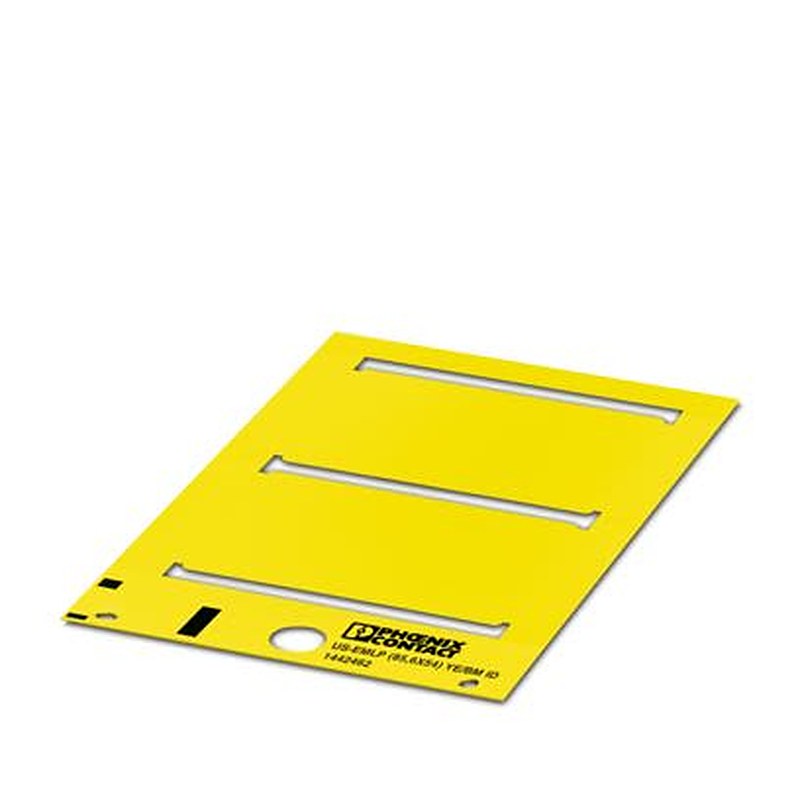 Phoenix Contact Label, 84.9 mm Length, 53.7 mm Height 1442462 Yellow