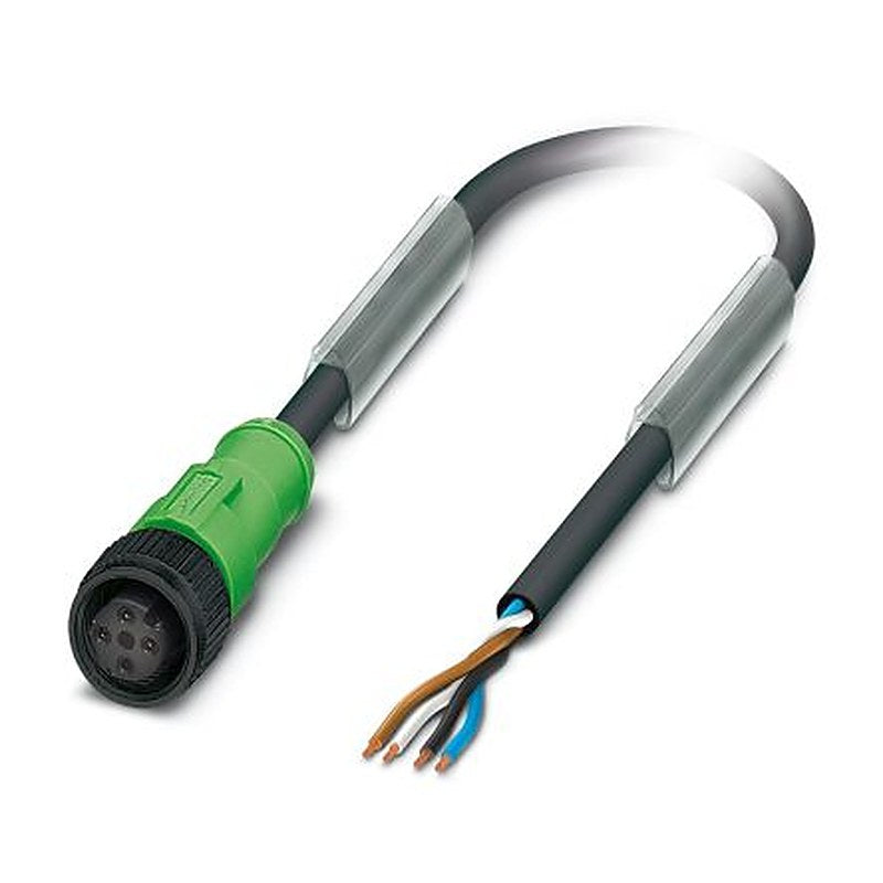 Phoenix Contact Female 4 way M12 to 4 way Unterminated Sensor Actuator Cable, 3 m