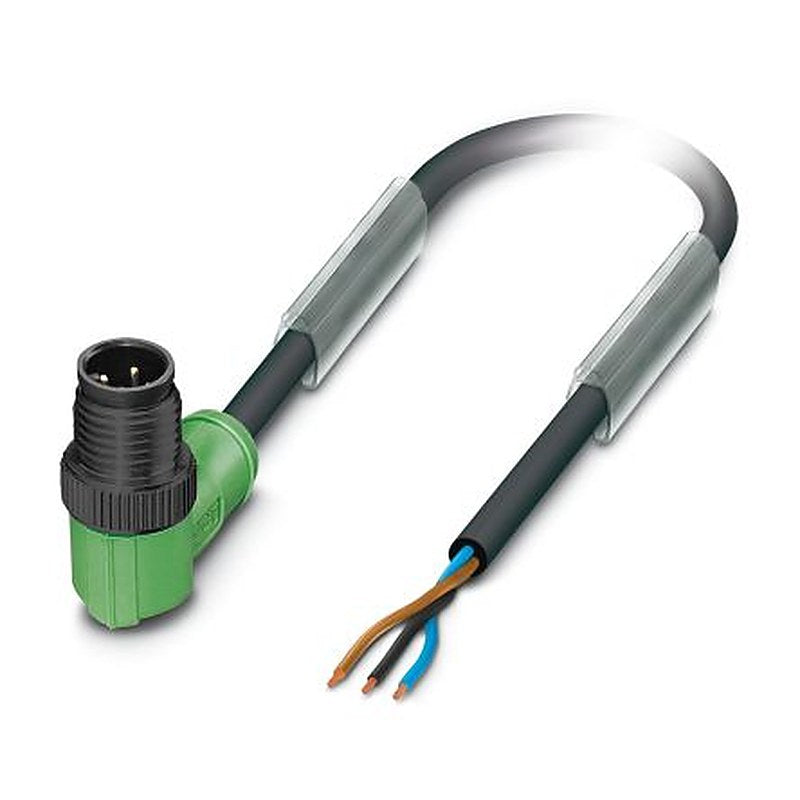 Phoenix Contact Male 3 way M12 to 3 way Unterminated Sensor Actuator Cable, 1.5 m